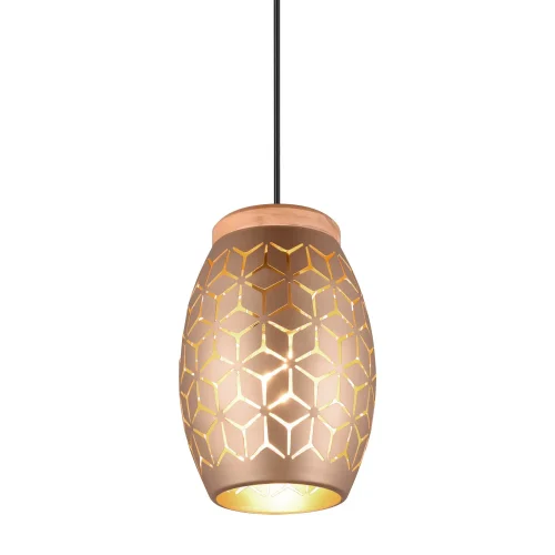 LÁMPARA DE TECHO COLGANTE 1 LUZ METAL COFFEE E27 BIRKITA