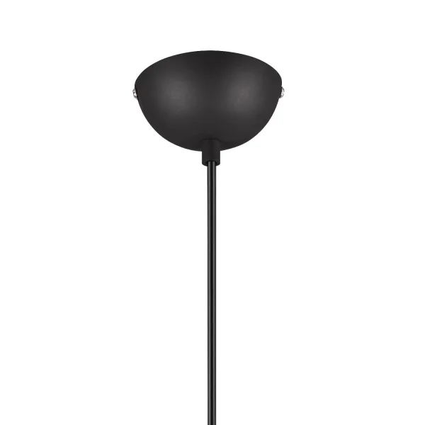 LÁMPARA DE TECHO COLGANTE 1 LUZ METAL NEGRO E27 BIRKITA