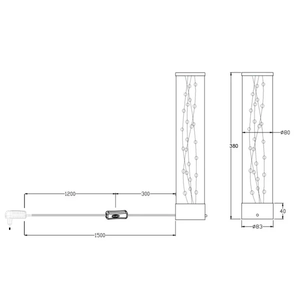 LÁMPARA DE MESA LED RGB 1,5 W 3000K RICCI