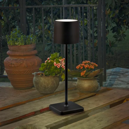 LÁMPARA DE MESA EXTERIOR LED 1,5 W REGULABLE IP54 NEGRO FRISCO