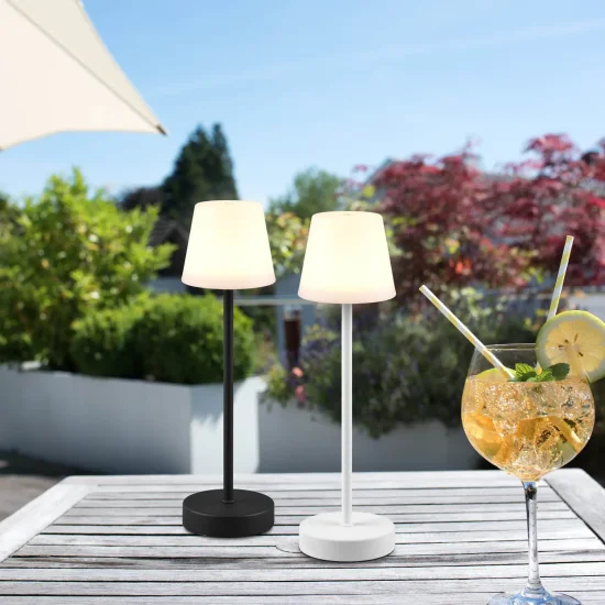 LÁMPARA DE MESA TÁCTIL LED REGULABLE 2,2W IP44 BLANCO MINNA 2