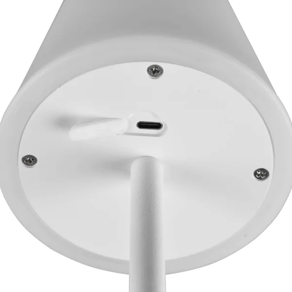 LÁMPARA DE MESA TÁCTIL LED REGULABLE 2,2W IP44 BLANCO MINNA LÁMPARA DE MESA TÁCTIL LED REGULABLE 2,2W IP44 BLANCO MINNA