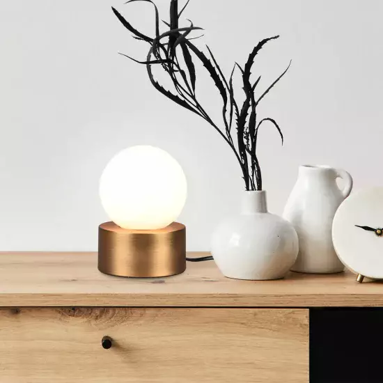 LÁMPARA DE MESA TÁCTIL BRONCE VIEJO E14 HESPERIA