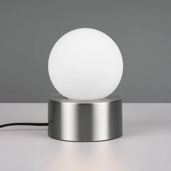 LÁMPARA DE MESA TÁCTIL NÍQUEL MATE E14 HESPERIA LÁMPARA DE MESA TÁCTIL NÍQUEL MATE E14 HESPERIA