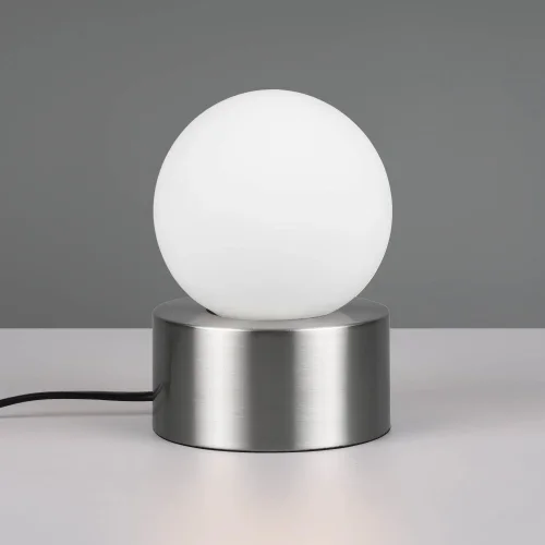 LÁMPARA DE MESA TÁCTIL NÍQUEL MATE E14 HESPERIA LÁMPARA DE MESA TÁCTIL NÍQUEL MATE E14 HESPERIA