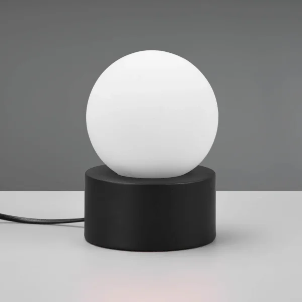 LÁMPARA DE MESA TÁCTIL NEGRO E14 HESPERIA