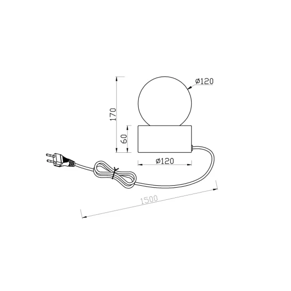 LÁMPARA DE MESA TÁCTIL COFFEE E14 HESPERIA LÁMPARA DE MESA TÁCTIL COFFEE E14 HESPERIA