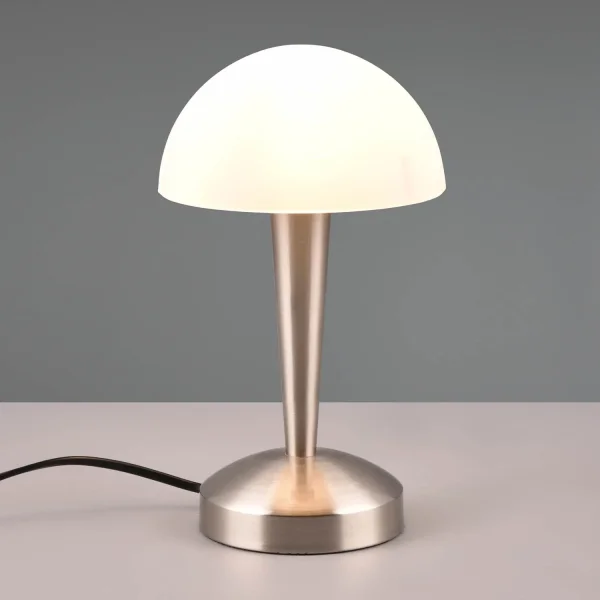LÁMPARA DE MESA TÁCTIL LED 4,9 W 3000K NÍQUEL MATE CORK