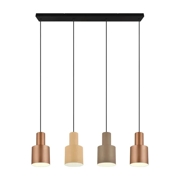 LÁMPARA DE TECHO COLGANTE 4 LUCES E27 AQUILES