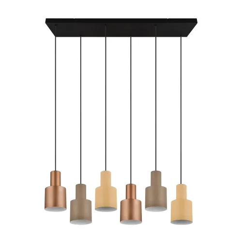 LÁMPARA DE TECHO COLGANTE 6 LUCES E27 AQUILES