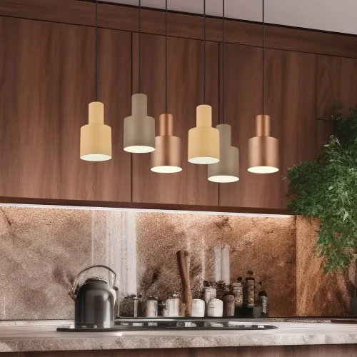 LÁMPARA DE TECHO COLGANTE 6 LUCES E27 AQUILES