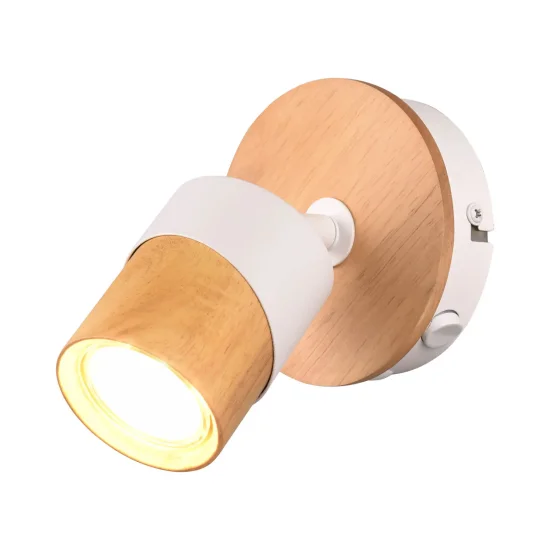 FOCO DE TECHO/PARED 1 LUZ GU10 BLANCO AMARU 2