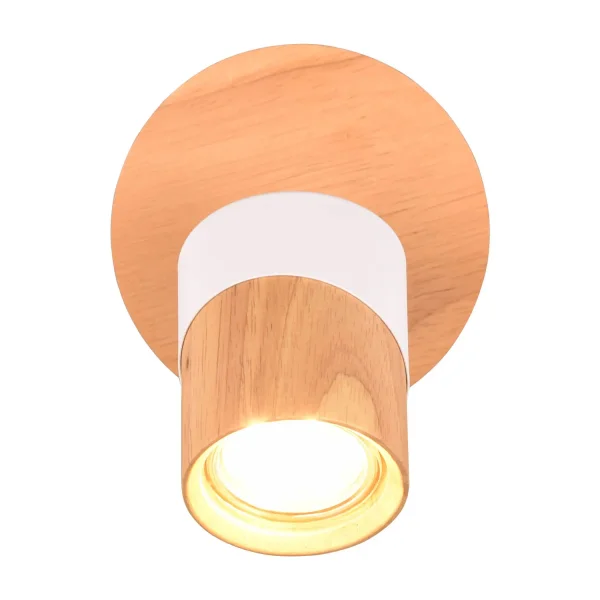 FOCO DE TECHO/PARED 1 LUZ GU10 BLANCO AMARU