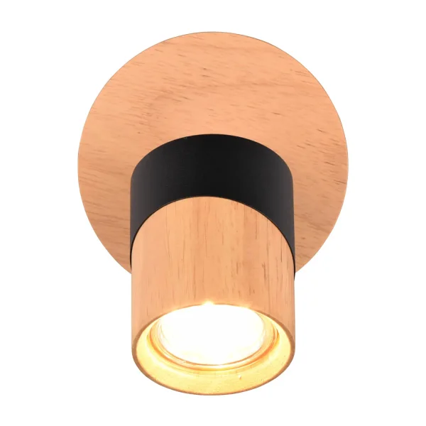 FOCO DE TECHO/PARED 1 LUZ GU10 NEGRO AMARU FOCO DE TECHO/PARED 1 LUZ GU10 NEGRO AMARU