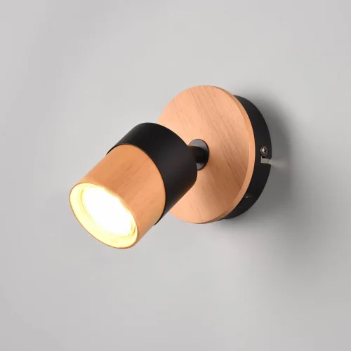 FOCO DE TECHO/PARED 1 LUZ GU10 NEGRO AMARU FOCO DE TECHO/PARED 1 LUZ GU10 NEGRO AMARU