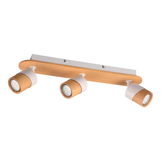 FOCO DE TECHO 3 LUCES GU10 BLANCO AMARU 2