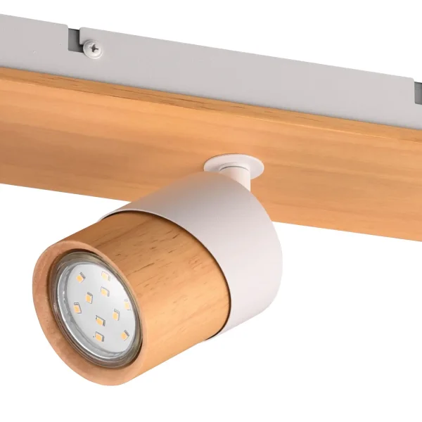 FOCO DE TECHO 3 LUCES GU10 BLANCO AMARU