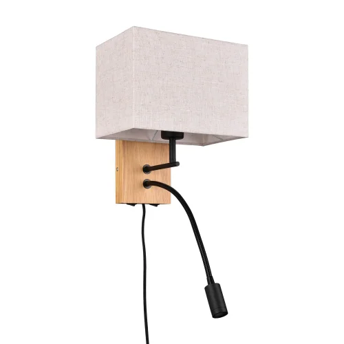 APLIQUE DE PARED FLEXO E27 PANTALLA RECTANGULAR MARISOL