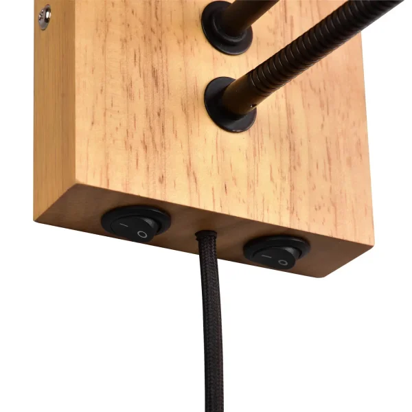 APLIQUE DE PARED FLEXO E27 PANTALLA RECTANGULAR MARISOL