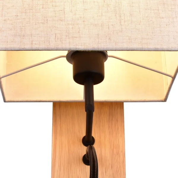 APLIQUE DE PARED FLEXO E27 PANTALLA RECTANGULAR MARISOL