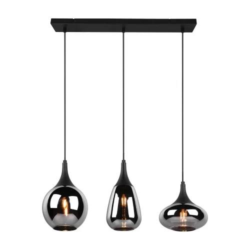 LÁMPARA COLGANTE 3 LUCES COLOR ACERO CROMADO E14 LESLIE