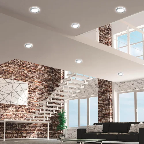 FOCO EMPOTRABLE LED 10W 3000K CROMO ARANZA