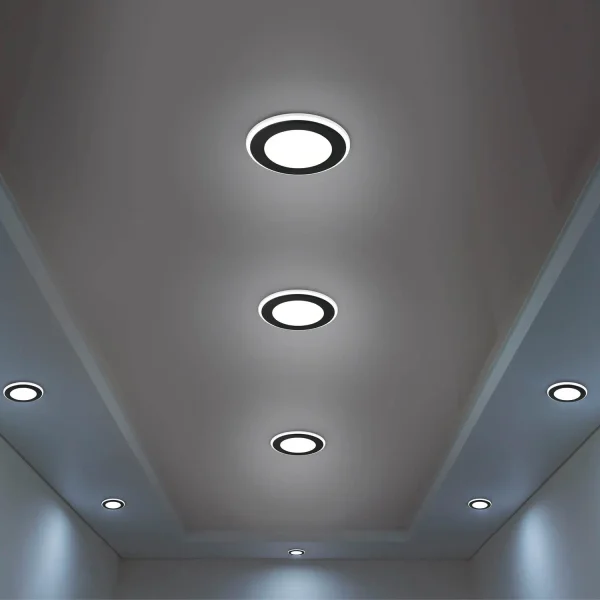 FOCO EMPOTRABLE LED 5W 3000K NEGRO ARANZA