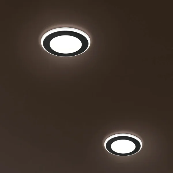 FOCO EMPOTRABLE LED 5W 3000K NEGRO ARANZA