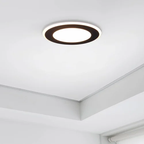 FOCO EMPOTRABLE LED 10W 3000K NEGRO ARANZA