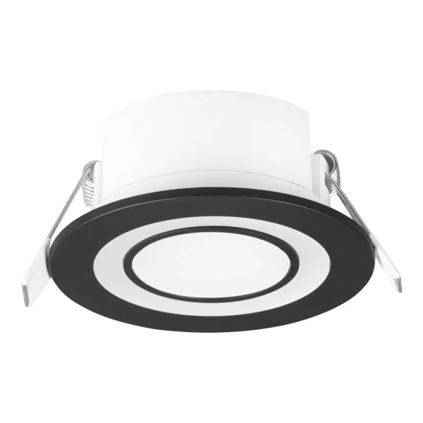 FOCO EMPOTRABLE LED 5W 3000K NEGRO COLOMBO