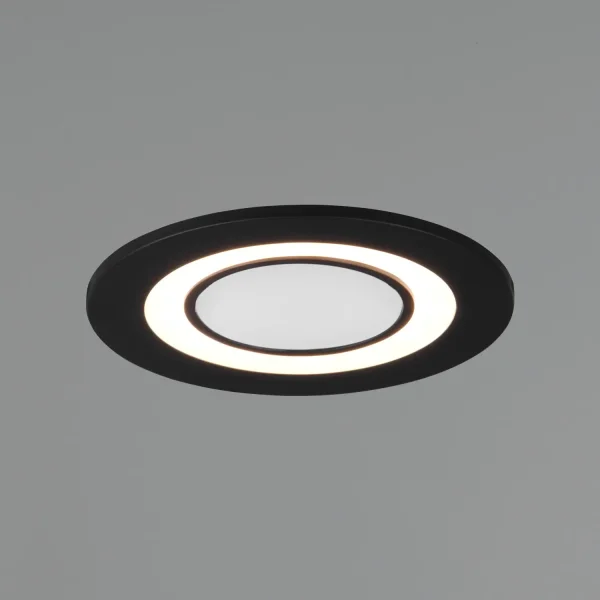 FOCO EMPOTRABLE LED 5W 3000K NEGRO COLOMBO