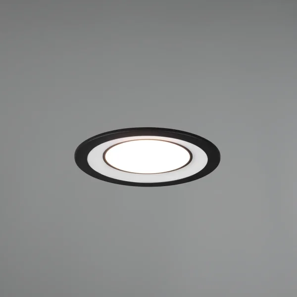 FOCO EMPOTRABLE LED 10W 3000K NEGRO COLOMBO