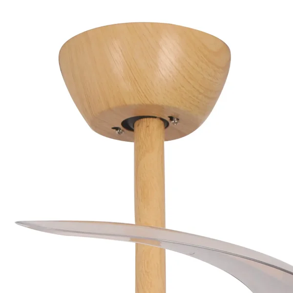 VENTILADOR DE TECHO ASPAS PLEGABLE LED 35W 3000-6000K MADERA LORELEI