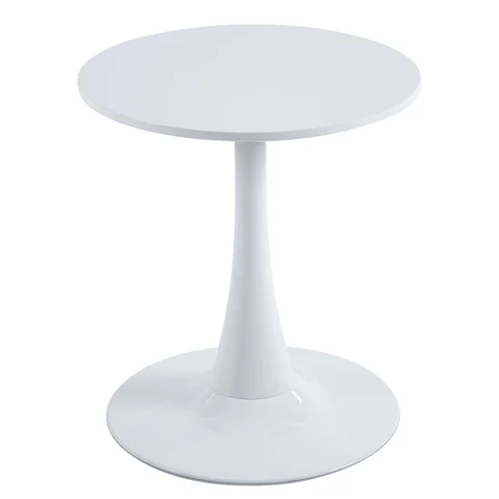 MESA DE RINCÓN SAN ANTONI Ø55 CM BLANCA 2