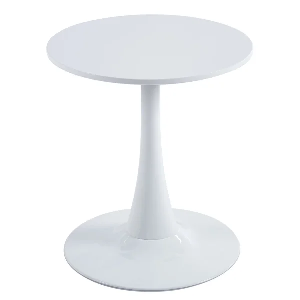 MESA DE RINCÓN SAN ANTONI Ø55 CM BLANCA