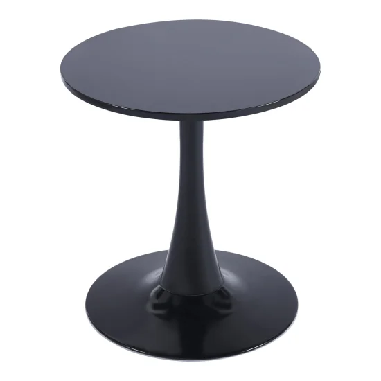 MESA DE RINCÓN SAN ANTONI Ø55 CM NEGRA 2
