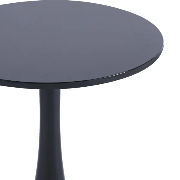 MESA DE RINCÓN SAN ANTONI Ø55 CM NEGRA