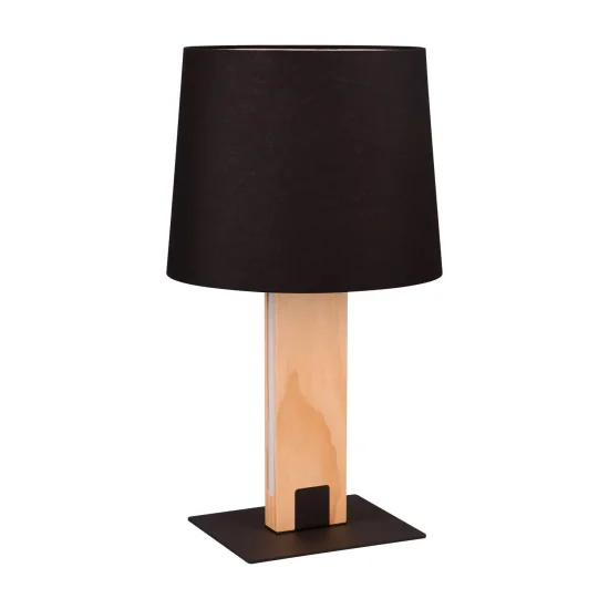 LÁMPARA DE MESA E27 BASE DE MADERA CON LED 6W ROXANA 2
