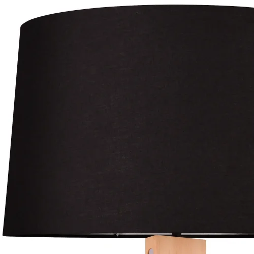 LÁMPARA DE PIE E27 BASE DE MADERA CON LED 10W ROXANA