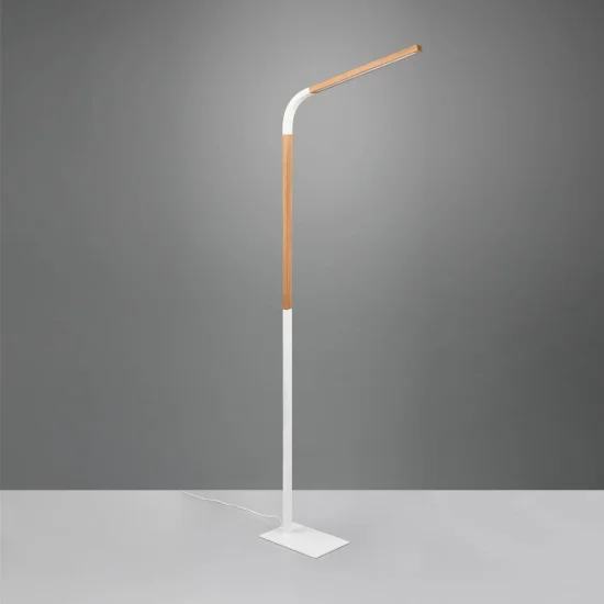 LÁMPARA DE PIE LED 11W 3000K METAL BLANCO NELSON 2