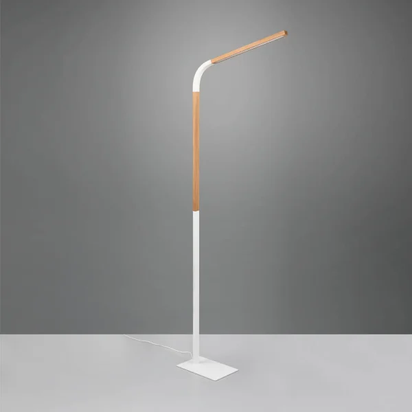 LÁMPARA DE PIE LED 11W 3000K METAL BLANCO NELSON LÁMPARA DE PIE LED 11W 3000K METAL BLANCO NELSON