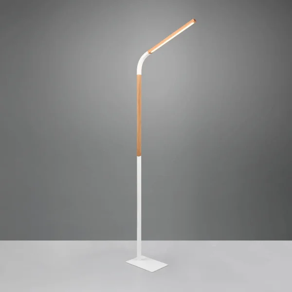 LÁMPARA DE PIE LED 11W 3000K METAL BLANCO NELSON LÁMPARA DE PIE LED 11W 3000K METAL BLANCO NELSON