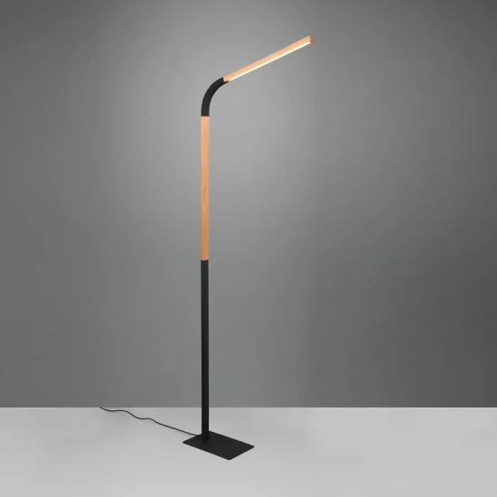 LÁMPARA DE PIE LED 11W 3000K METAL NEGRO NELSON 2
