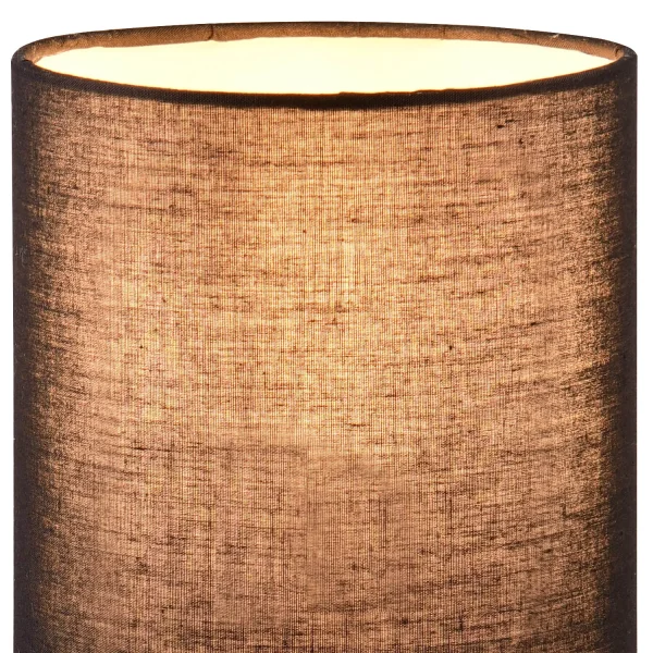 LÁMPARA DE MESA BASE DE CRISTAL ÁMBAR E27 ELISEO
