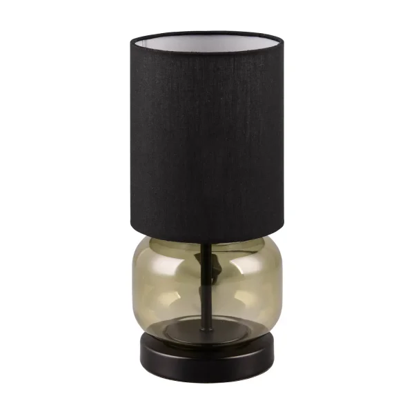 LÁMPARA DE MESA BASE DE CRISTAL VERDE E27 ELISEO