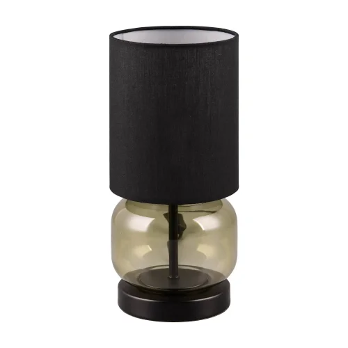 LÁMPARA DE MESA BASE DE CRISTAL VERDE E27 ELISEO