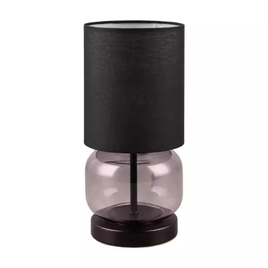 CANDEEIRO DE MESA COM BASE EM VIDRO VERDE E27 ELISEO 2