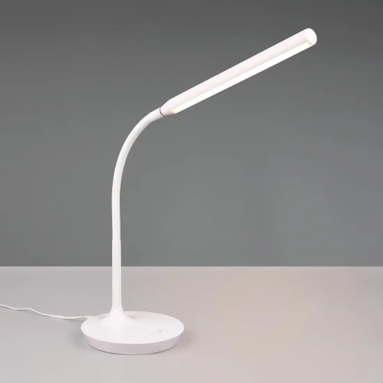LÁMPARA DE MESA TÁCTIL LED 5W REGULABLE BLANCO TANNER
