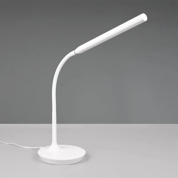 LÁMPARA DE MESA TÁCTIL LED 5W REGULABLE BLANCO TANNER LÁMPARA DE MESA TÁCTIL LED 5W REGULABLE BLANCO TANNER
