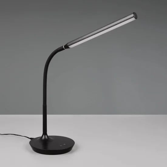 LÁMPARA DE MESA TÁCTIL LED 5W REGULABLE NEGRO TANNER 2